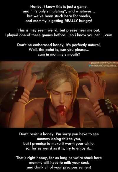 Mommy is so hungry for cum. (Animation by Bouquetman)