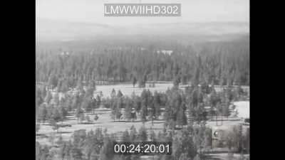 Two allied planes collide midair (WWII, 1944)