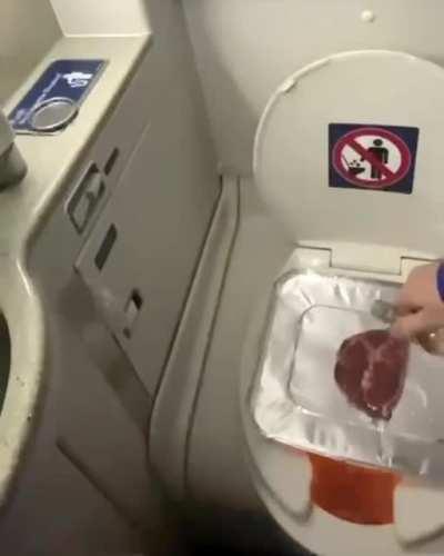 Fire hazard on a plane