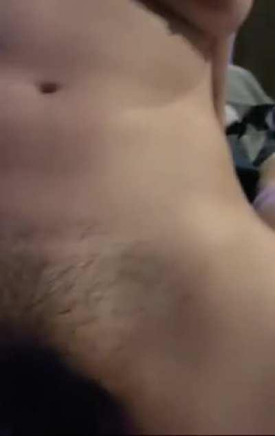 Riding my Wife's Strap-On with my willing Pussy