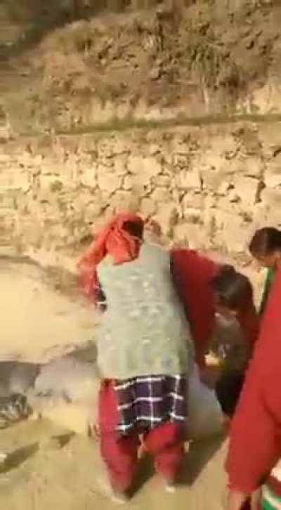 indian mix gender tag team fight