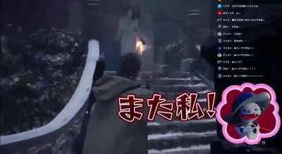 she said the word! lol. btw, this is from jp biohazard official twitter and the puppet is voiced by inoue kikuko, lady d's jp va.