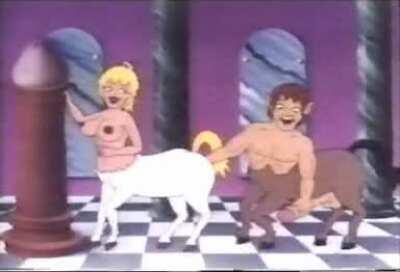 Cartoon Centaurs Mating - Anyone know what this is originally from?