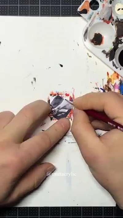 Check it out - I painted the tiniest 1x1 Vulgar Display of Power!