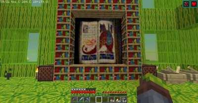 I have created a resource pack that adds the entire Shrek movie to Minecraft