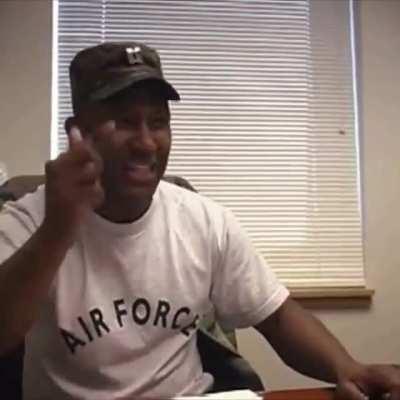 A few months ago a senior officer showed our squadron this, when I got home I screen recorded it and cropped it to a square. I kind of forgot I had this, anyways I present to you: Captain Wedley