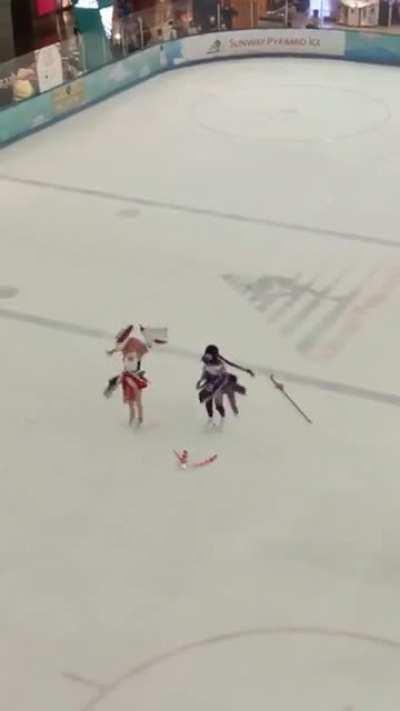 Raiden and Yae Miko goes Dance Skating