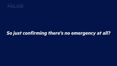 Child calls 111 to show Police their toys. (src: NZP's YouTube channel)