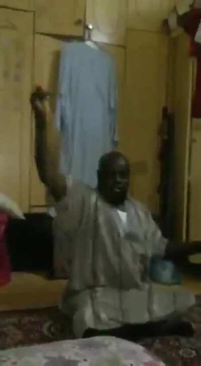 WCGW playing with a staff