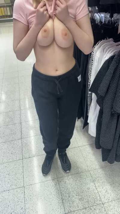 I think my big milkers were made for flashing people in public