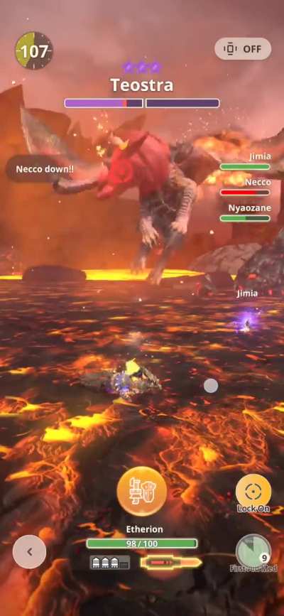 A nod to the lance/gunlance bros farming toaster