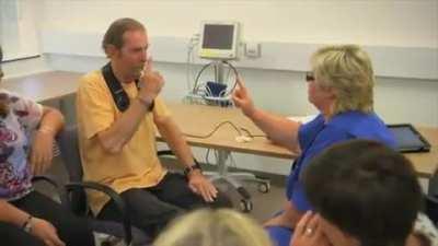 A retired Royal Marine suffering from degenerative Parkinson’s Disease gets much better after DBS surgery!