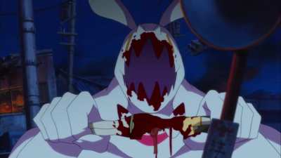 Blood-C (2011): towns girls kidnapped, one eaten like drumstick, other like kabob