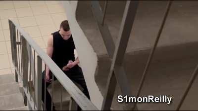 You catch me jerking off on public stairs like that. What Would You Do?