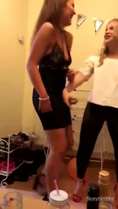 Buss it challenge gone wrong.