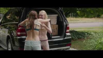 Having fun with Dakota Fanning