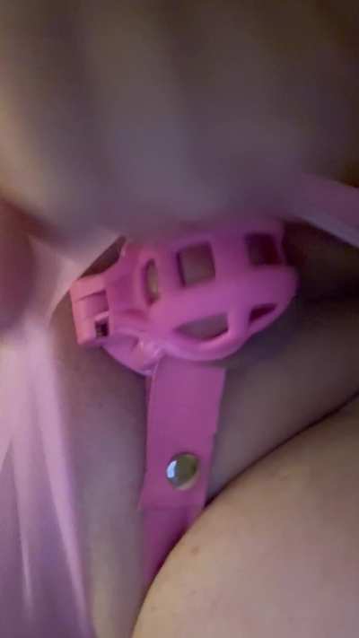 I love feeling all safe and secure in my cute cage 🥰🤭😘 and it matches my outfit !