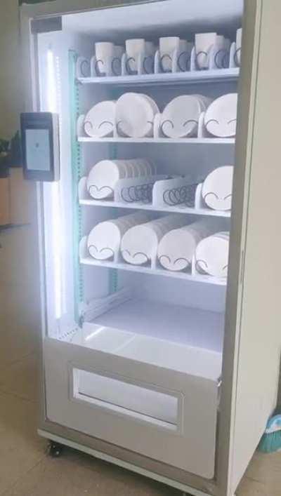 To make a plate vending machine