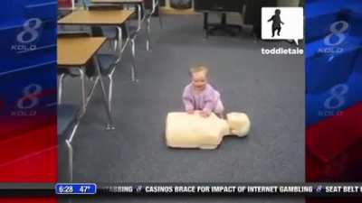 ABC News anchor has laughing attack on air over cpr baby