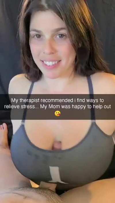 (M/S) Mom is happy to help you de-stress