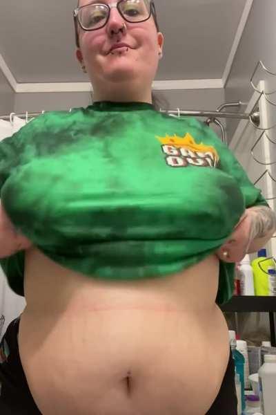 A little green today