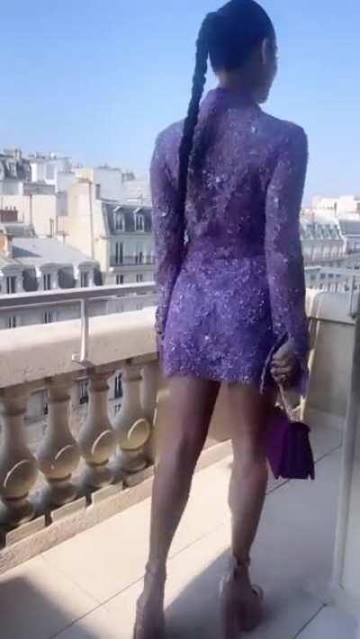 Looking fashionable in Paris