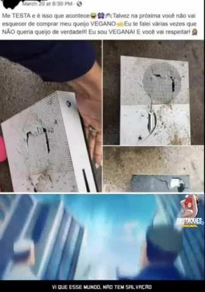 Tudo isso por causa da porra de um queijo!