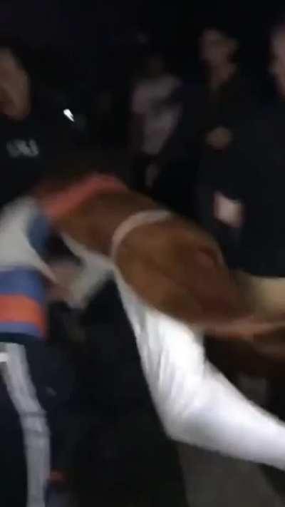 Spiderman fighting Jesus with Linkin Park playing