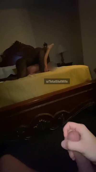 Hubby loves watching his wife be a total slut 🤭