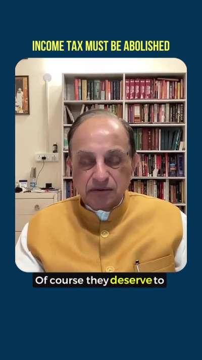 Subramanian Swamy calls for abolition of income tax
