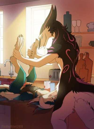 Mouth fucking (Flabbyotter)