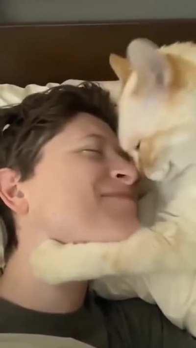 someone seems to have a good friend.. - aww