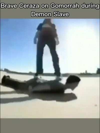 Honestly felt for Gomorrah on this. Dudes being controlled and getting Vogued on. Scraping knees on concrete.