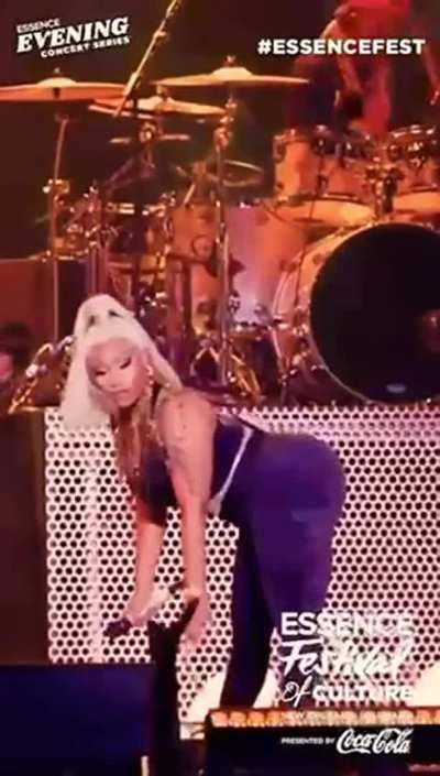 Nicki throwing it back