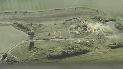 Ukrainian Air Force MiG-29 Fighter aircraft drop GBU bombs on Russian FSB headquarters and Russian army positions [2025]