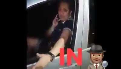 Borracha, la presidenta de MORENA en Quintana Roo, amenaza de muerte a policia