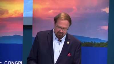 A man who identified himself as a veteran shouted at Republican Rep. Chuck Edwards, “Do your job that you were sent there to do, to represent us all! I’m a veteran, and you don’t give a f— about me!”
