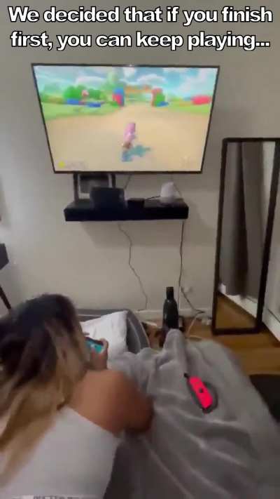 Having to share the Joy-Con with my sister.