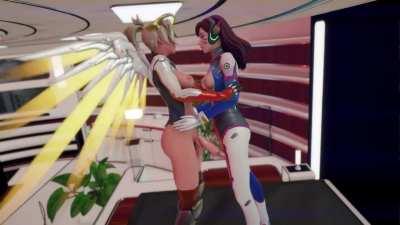 dva x mercy (vektor3dx )[overwatch]