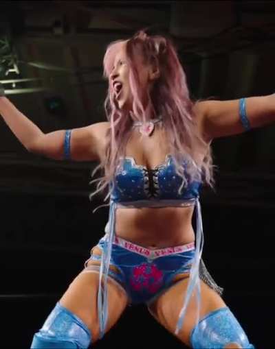 Mina showing her moves