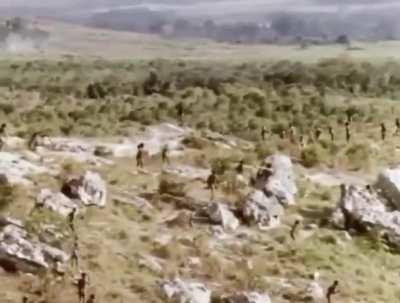 Pre-bronze age war between two tribes in West Papua, 1963