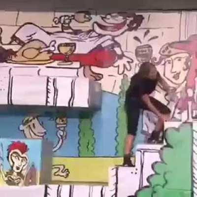 This is the perfect example of Never Quitting... When you're going the wrong way.