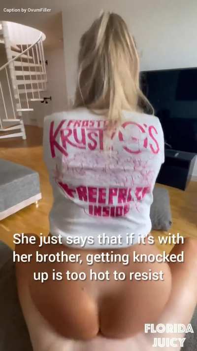 Inbreeding Sister is too hot to worry