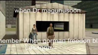 he beat his a*s(butt)