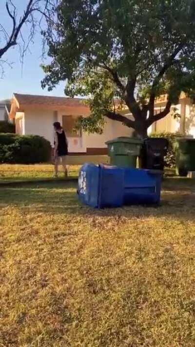 Karma served. Watch until the end