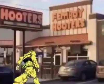 Dio going to pick up his son from work.