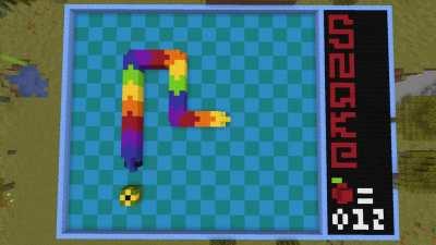 I made a Minecraft Stop Motion based off of the game snake!