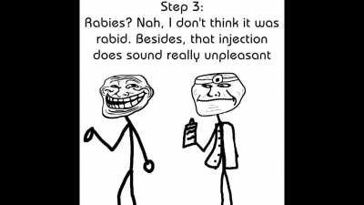 Fun fact: Rabies means 'madness' in latin.