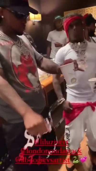 9trey demon Lil Uzi in the studio working on Barter 16