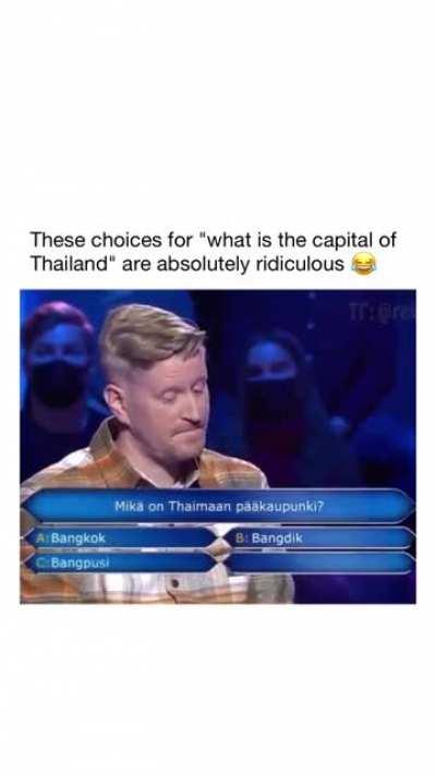 The capital of Thailand